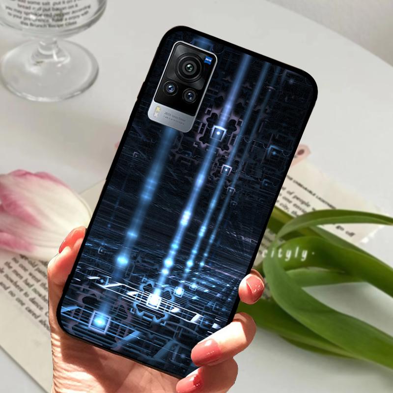For VIVO X60 Pro 5G Case V2046 V2047A Cartoon Cute Matte Silicone TPU Soft Phone Cover For Vivo X60 X 60 Shockproof Coque Bumper