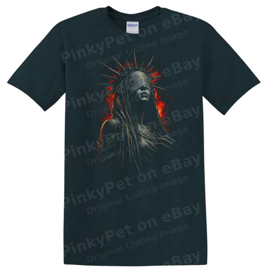 Dark Urban Streetwear Graphic Statue Inspired Art T Shirt w/ Cool Tee