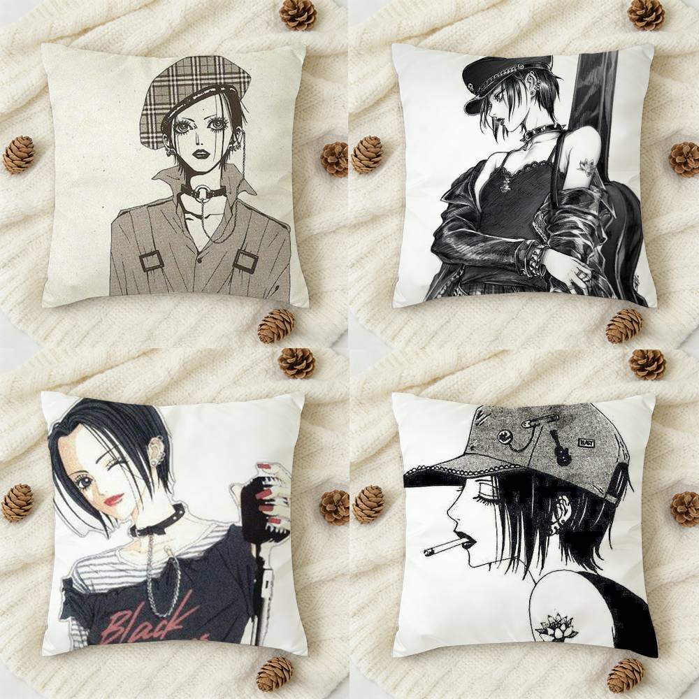 NNANA Anime OOsaki Doublesided Printed Square Decorative Cushion Cover for Sofa Living Room Home Decor