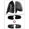 2pcs Rearview Mirror Caps Cover Glossy Black Sticking For Nissan Sunny 2010 2011 2012 2013 2014 2015 2016