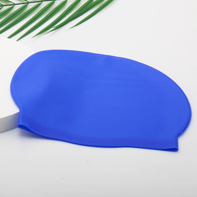 Customize Printing Funny Logo Ear Protection Silicone Swimming Caps for Men