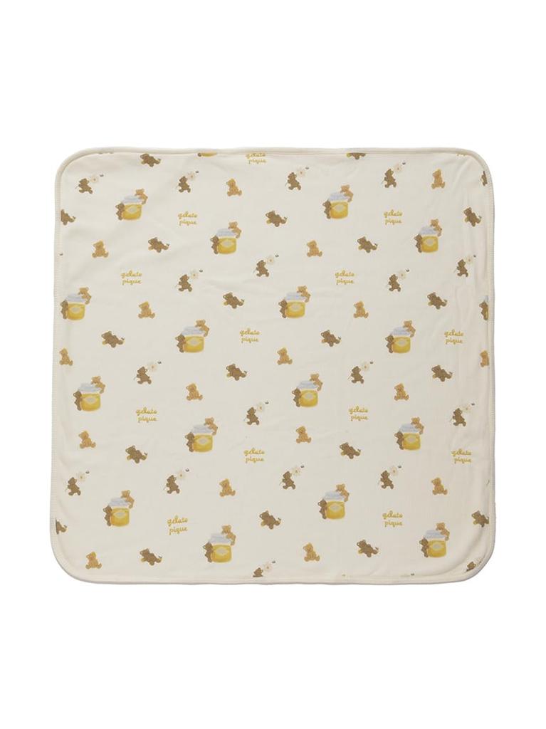 Baby Honey Bear Print Blanket [Gelato Pique]