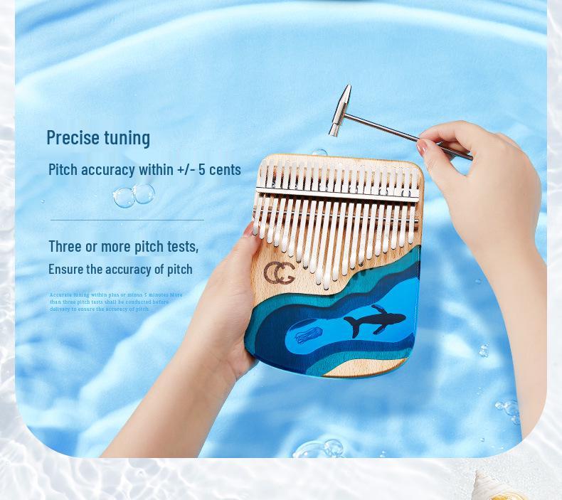 CEGA 17-Key Resin Kalimba Thumb Piano - Small Musical Instrument for Kids