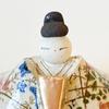 Toyoda Kiln Hina Dolls, Japanese Pattern, Imperial Couple Set, Compact, for Hina Matsuri (Girls' Festival), Peach Festival, Interior Decor, Mino Ware