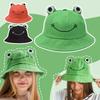Parent-Kid Frog Bucket Hat Panama Fishing Hat Cartoon Cute Hats For Women Men Bob Chapeau Outdoor Sun Fisherman Caps