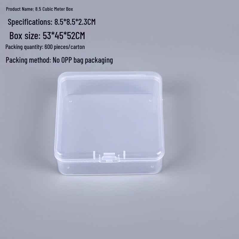 Rectangular Transparent PP Plastic Storage Box for Stationery, Cards, Hardware, Jewelry, and Fishing Gear