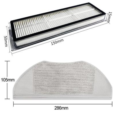 For Xiaomi Robot Vacuum S40 OV81 Spare Parts Set Side Brushes HEPA Filter and Mop Cloths for Efficient Floor Cleaning