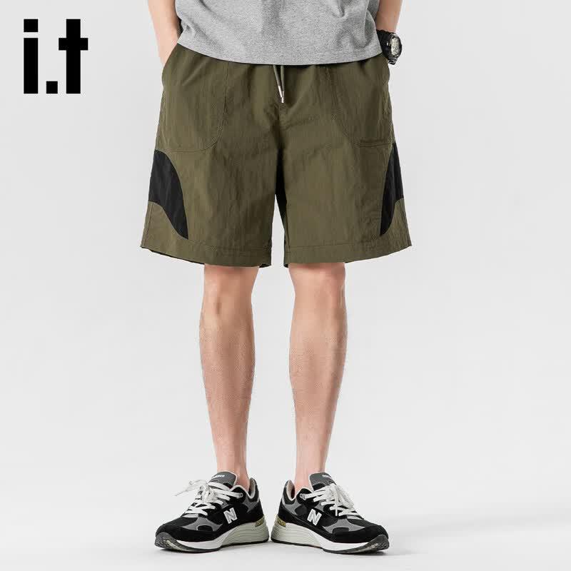 izzue it Men's Quick-Dry Ice Silk Street Casual Shorts