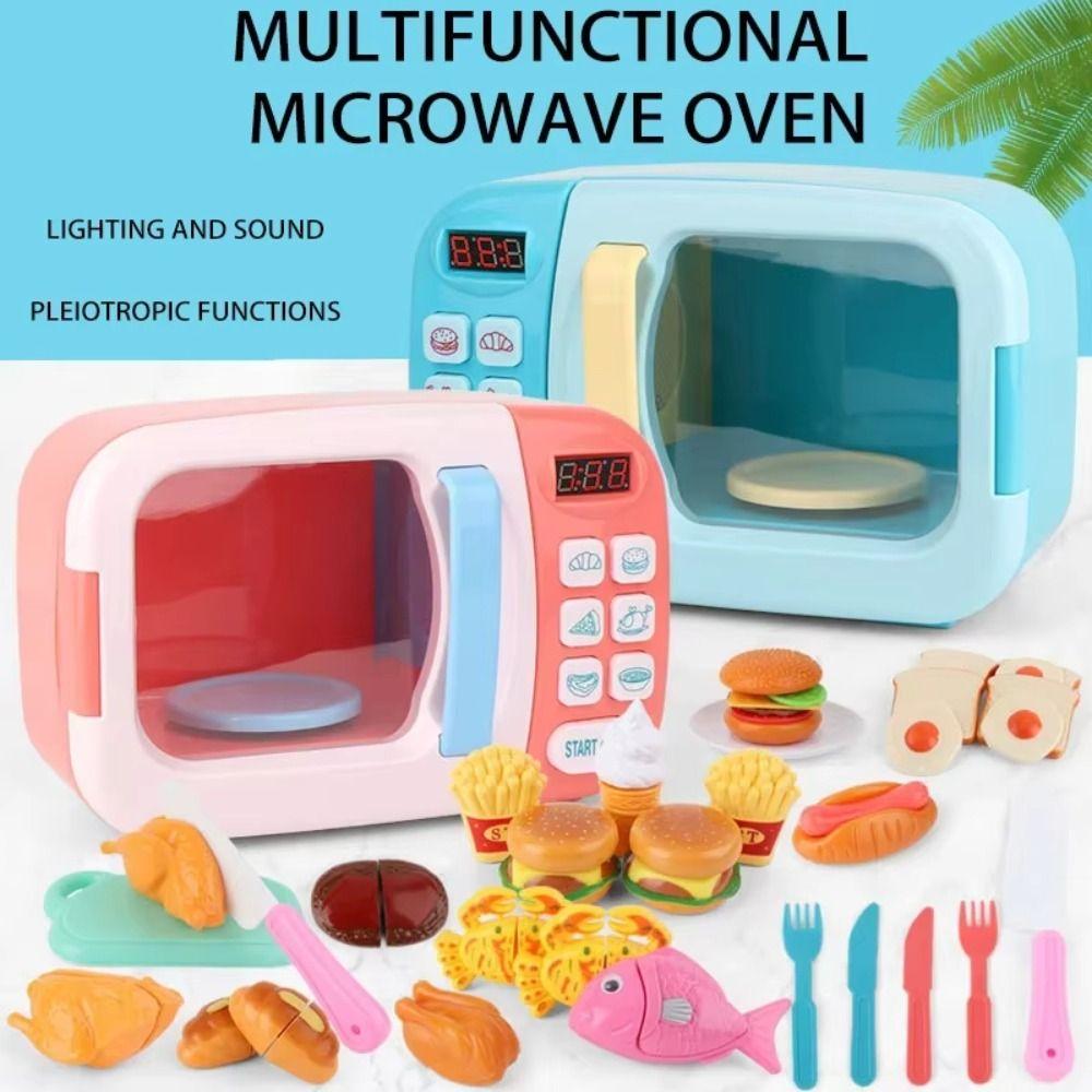 DIY Simulation Microwave Toy Creative Oven Kitchen Toys Household Appliances Toys  Children's Gifts