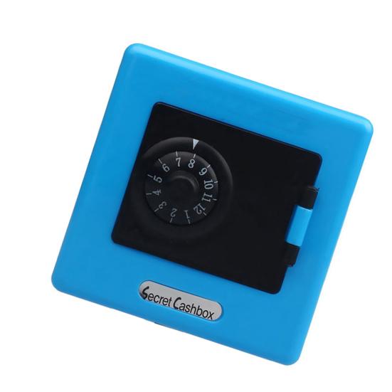 

Симпатичный кодовый замок, копилка с кодом, сейф для наличных монет, копилка, подарок синий