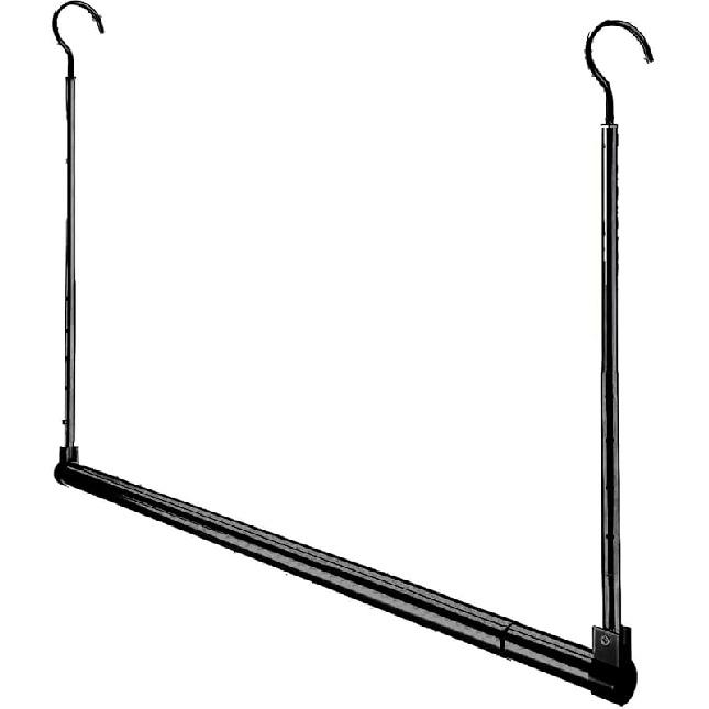 Adjustable Hanging Closet Rod, Extender Hanging Rod, Closet Hanging Organizer, Heavy Duty Closet Bar, Hanging Rod (1 Pack, Chrome) 1 Pack