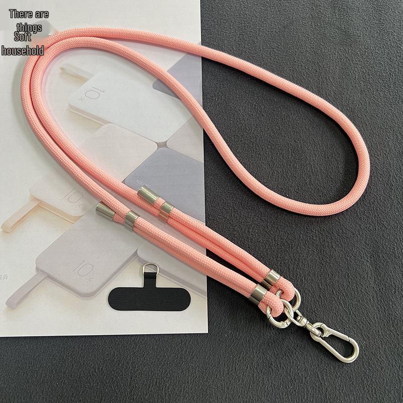 Regulowany 8mm Naszyjnik na telefon komórkowy do noszenia na krzyż - Zewnętrzny pasek zapobiegający zgubieniu w stylowym designie