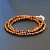 Name Accessories Necklace Choker Eye [2PIECES] pe1511-TigerEye-42 [Brand (Tiger - 42cm)]