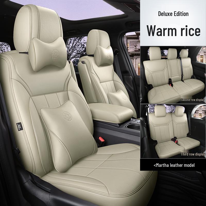 All-Season Universal Leather Seat Cover, Wear-Resistant, Full Coverage, Fits All Car Models