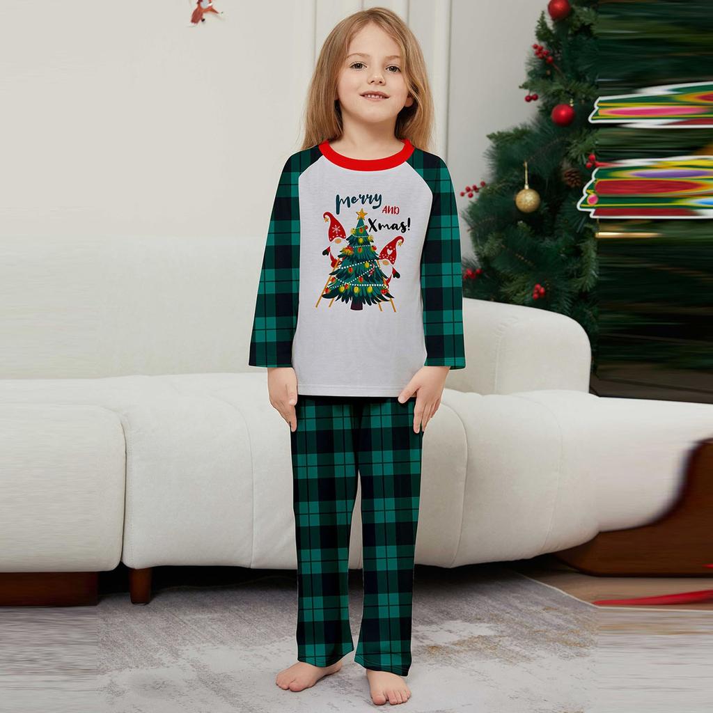 Weihnachten Eltern Kind Familie Set Wohnkultur Weihnachten Pyjamas Zwei Stück Set