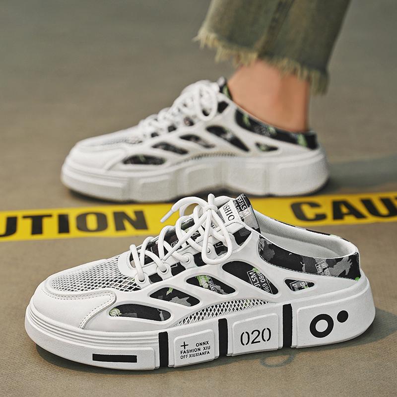 Модные новые стильные лаконичные мужские сандалии без застежек — фото 6