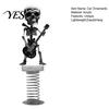 Car Interior Accessories Skull Spring Ornament, Rocking Figurine, Acrylic Swaying Expressive Skeleton Dashboard Decor for Vehicle, Wear-resistant