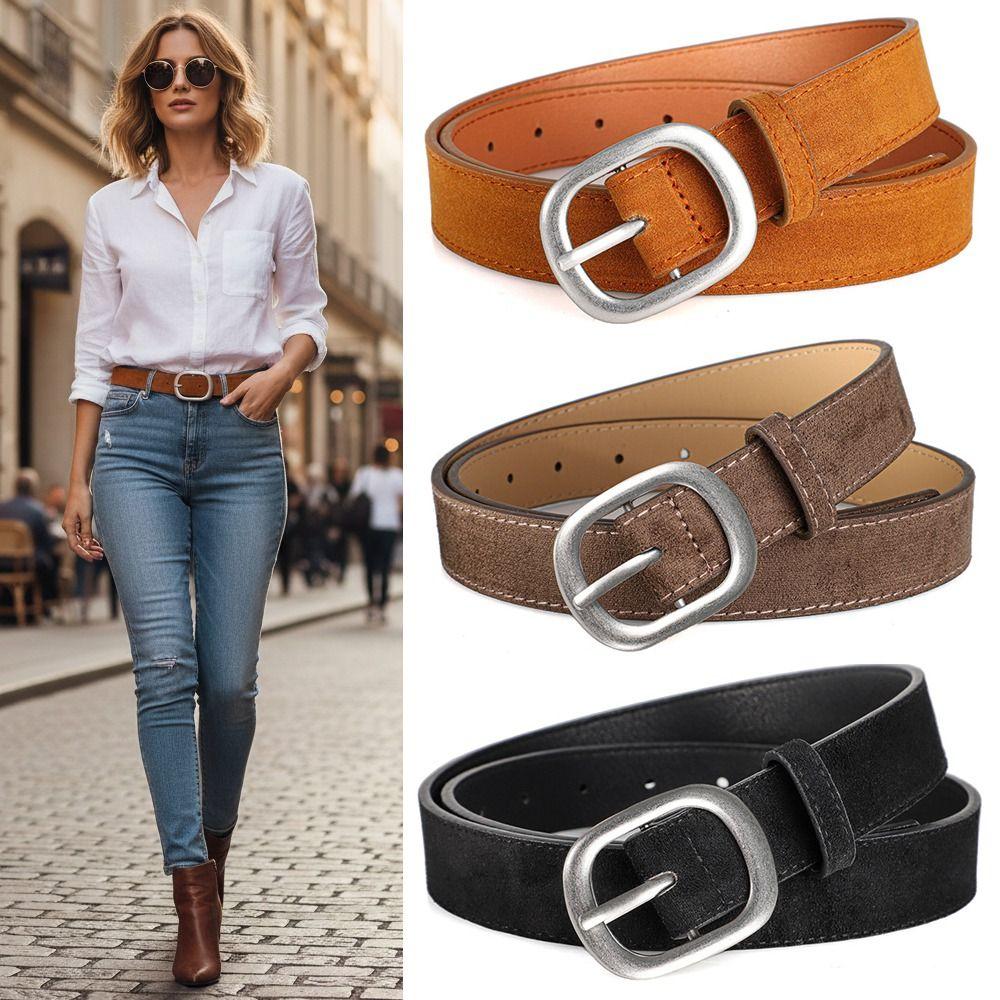 Luxus Design Damen Taillengürtel Vielseitiger Breiter Bund Wildledergürtel Mantel Rock Dekoration