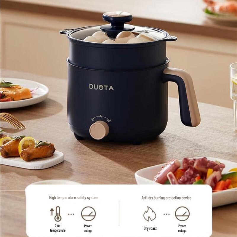 Mini Pentola Elettrica Multifunzione con Vaporiera