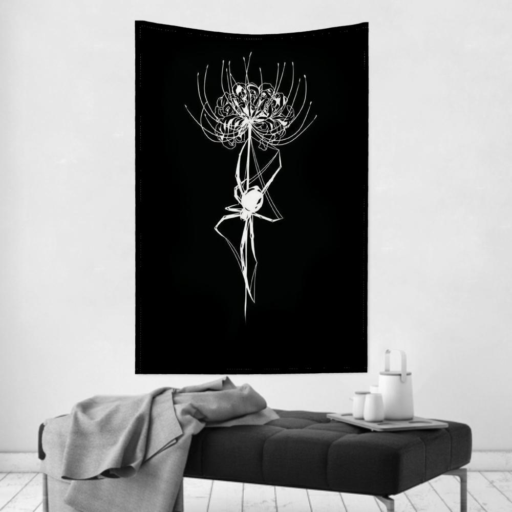 Sigilcore Spider Tattoo Dark Goth Tapestry Room Decor Wall Cloth Party Hanging Background Room Decor Baby Room