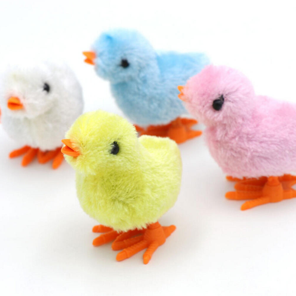 

Fluffy Wind Up Chicken Dance Clockwork Plush Chicken Fun Kids Toy 1