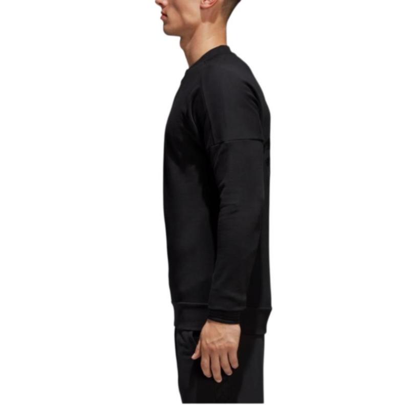 Adidas Sweatshirts Men's Black Crew Neck Moderate Regular CE4025000