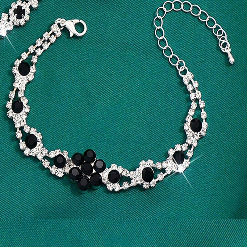 Trendy European and American New Jewelry - High-end Crystal Gemstone Women's Teardrop Necklace