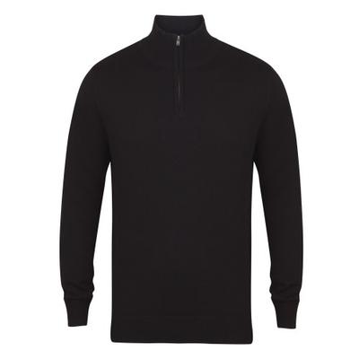 Herrenpullover mit 1/4-Reißverschluss und langen Ärmeln