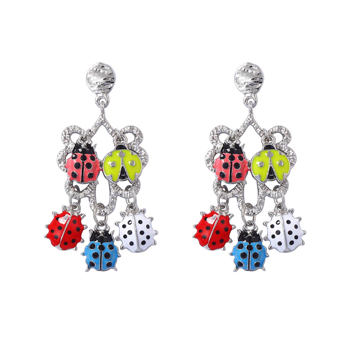 Тенденция личности креативное чувство дизайна сплав капающий многобожья бахрома серьги-подвески универсальные повседневные женские