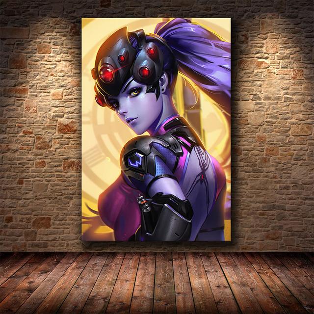 Overwatch Online Game Poster HD Canvas Painting Wall Art Modern Living Room Bedroom Boys Room Dormitory Game Room Cuadros Decor