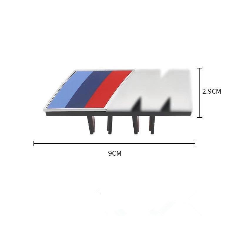 NEOW3 3D Car Front Grille M Badge Emblem Decoration Accessories For Bmw Performance M E46 E90 F20 E39 F10 X3 E83 E61 E91 E87 E60 E93
