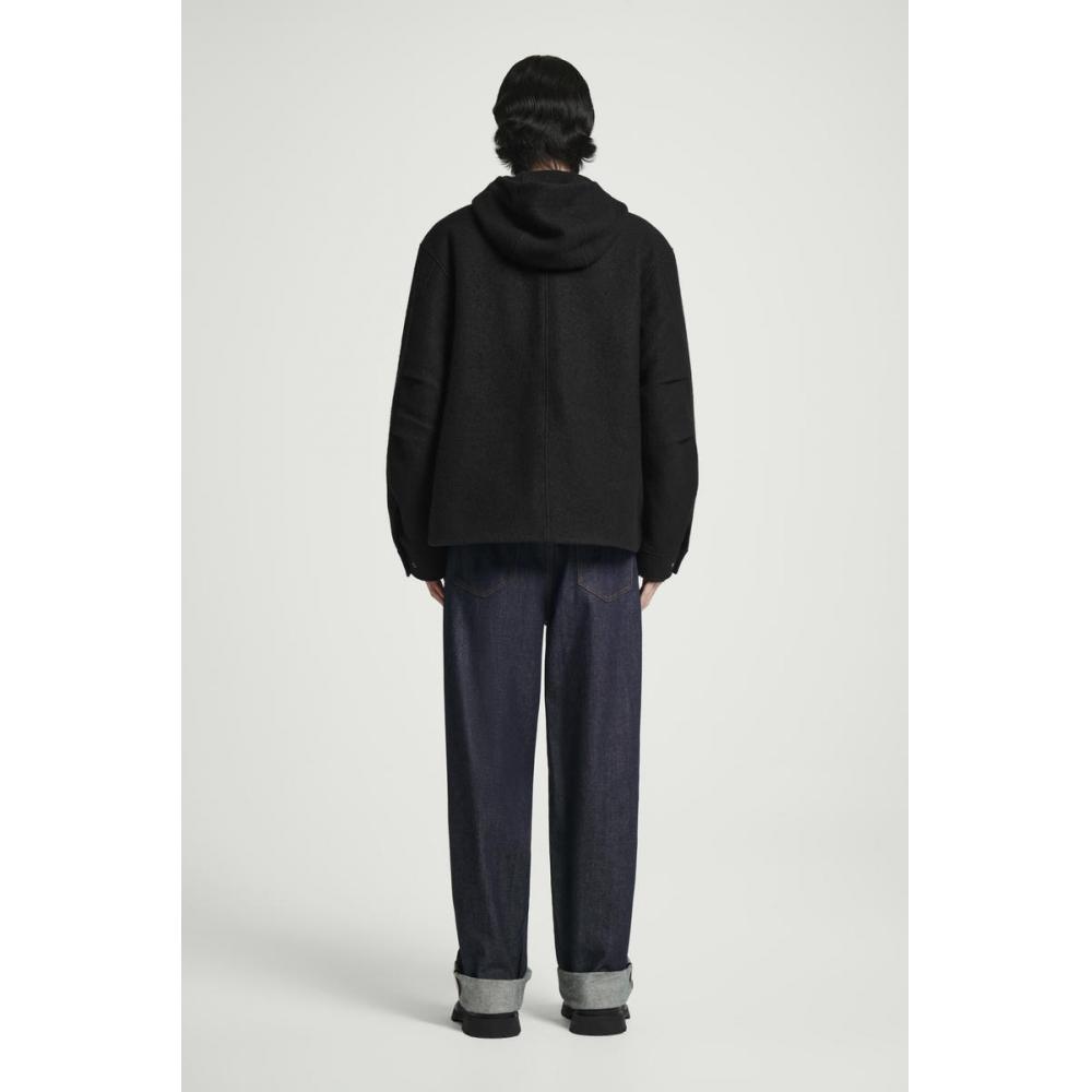 COS Japan Funnel Neck Wool Hooded Jacket