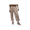 Jordan Flight Solid Color Lace-Up Casual Cuffed Fleece Knit Sports Pants Women bottoms Legendary-Brown FB5114-245