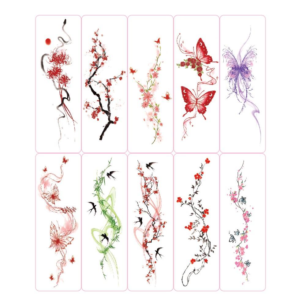 20 Pcs Glitter Temporary Tattoos Butterfly Tattoo Sticker New Arm Tattoo  Women