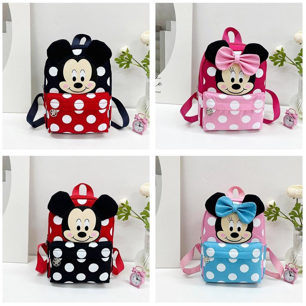Mouse Kids Backpack Nylon Breathable Design For School And Outdoor Adventures