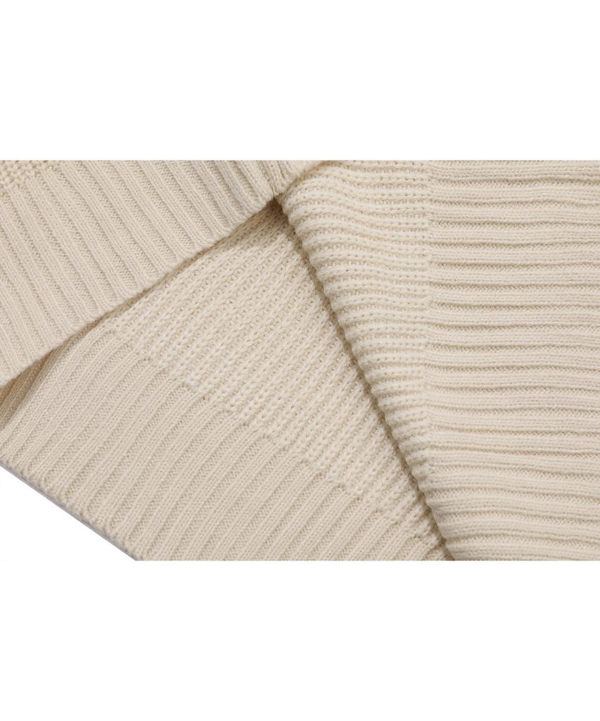 CPGN STUDIO Hoppy Raglan Block Knit Brown