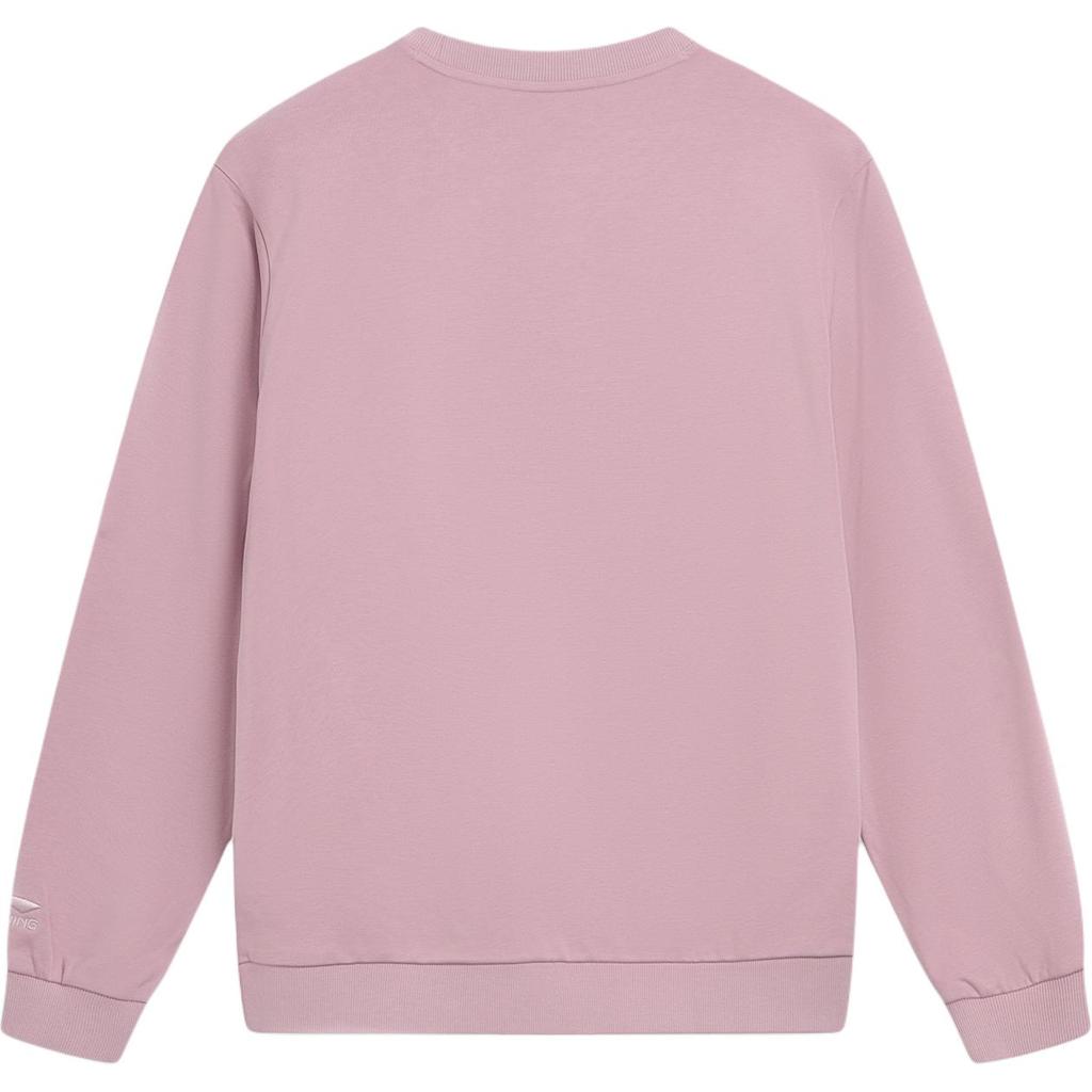 Li Ning Sports Lifestyle Series Casual Loose Round Neck Logo Sweatshirt Unisex Sweatshirt AWDVF75-2