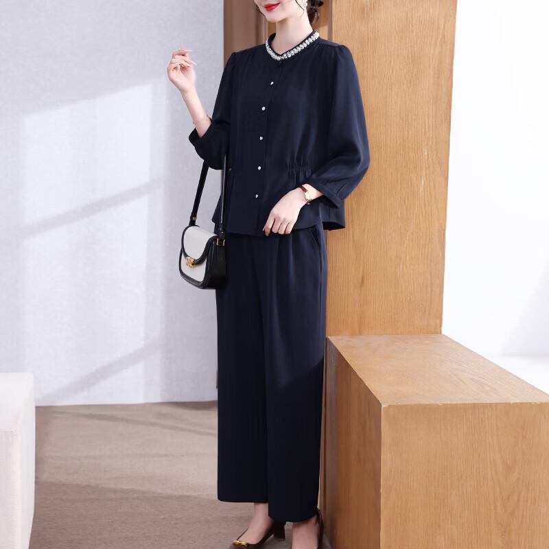 Элегантный женский повседневный весенний комплект XUEXI из джинсовой ткани синего цвета 3XL