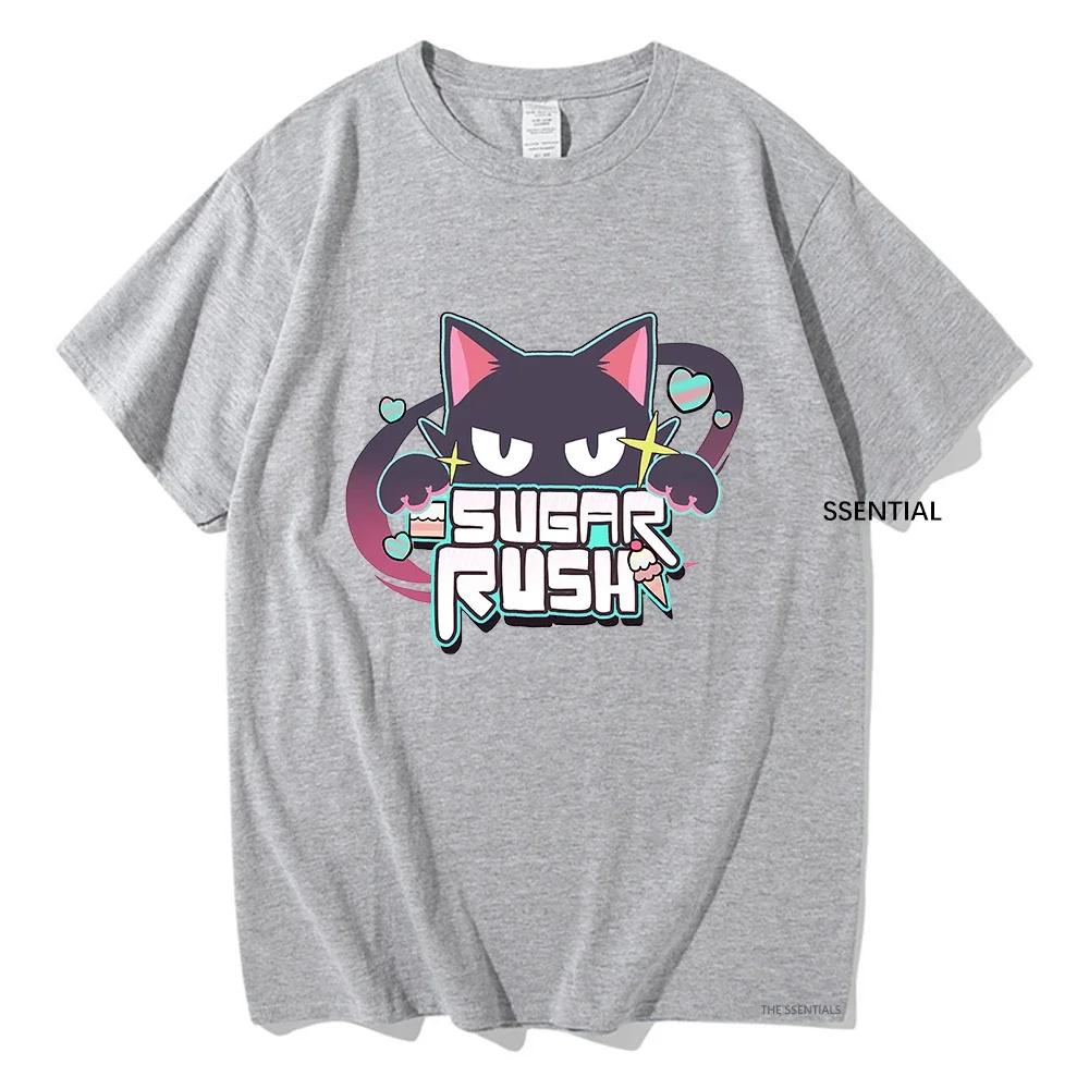 Blue Anime Archive T Shirts Sugar Rush Funny Unisex/Women Clothing Unisex Streetwear Unisexga Cosplay Clothes Cotton Graphic T-Shirts