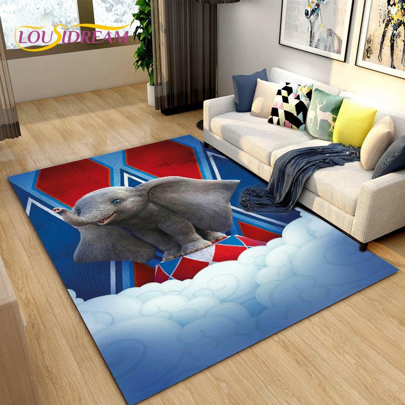Elephant Ganesha Series  Area Rug Large,Carpet Rug for Living Room Bedroom Sofa Doormat Decoration,kids Play Non-slip Floor Mat