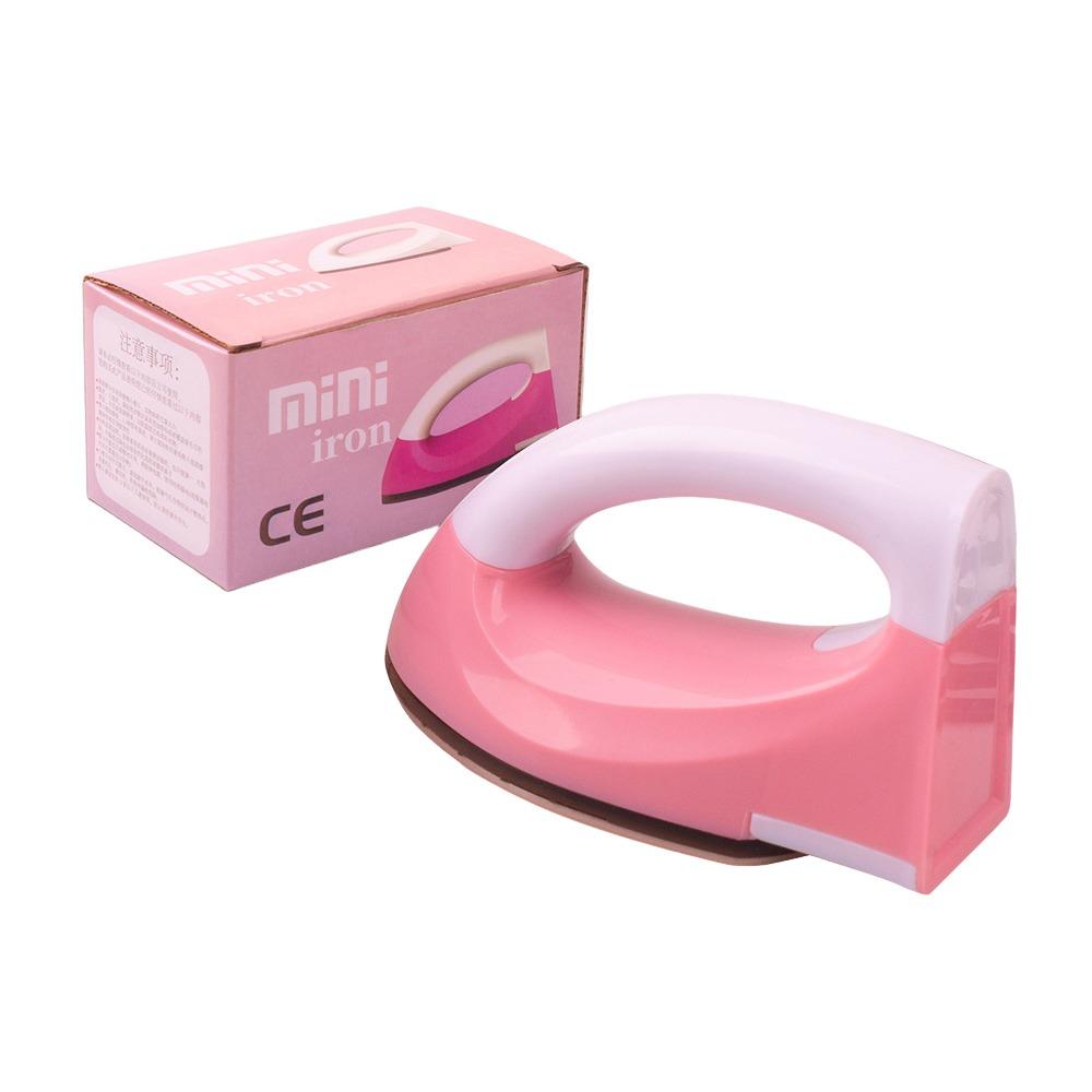 DIY Craft Mini Iron for Perler Beads Plastic Electric Iron Collage Beans  Children Education A-Pink