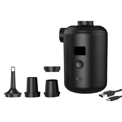 Multiple Nozzle Air Pumps 4 Adjustable Tip Rechargeable Battery Compacts For Pool Float Air Mattress Camping Essential