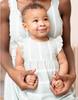 Romper Baby Stripe Months [Serafin] Children's One-Piece Children's Sage/White 12-18