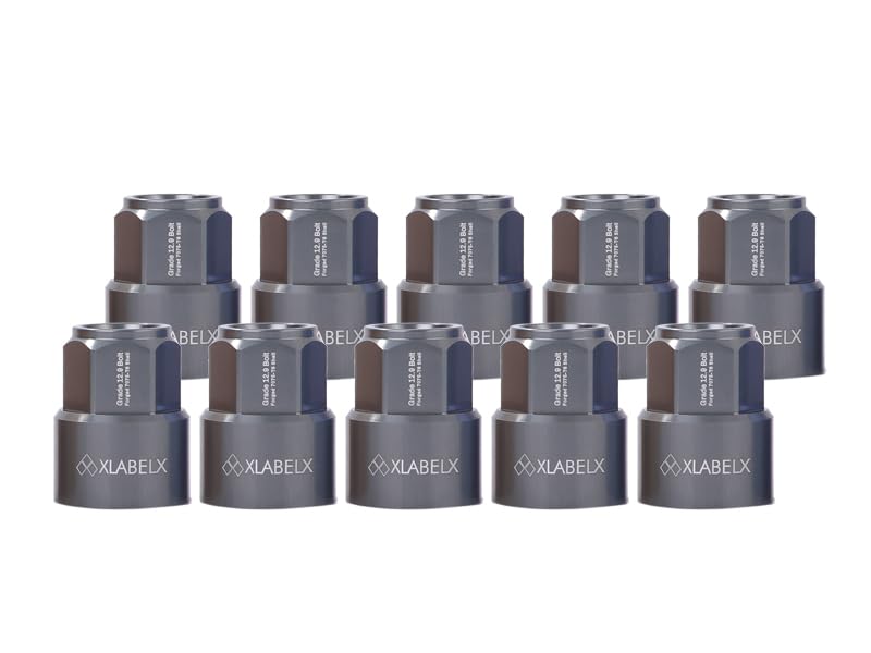 X-LABEL [32 мм] Одиночная гайка для колесных болтов типа  shell , комплект 32mm серый