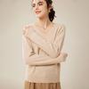 Fanzhen Women's 100% Cashmere V-Neck Sweater