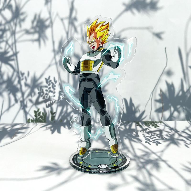 

New Dragon Ball Anime Figures Personal Show Acrylic Stand Model Plate Holder Cake Topper Birthday Gifts style Round Sensory Compression Bouncy Durable