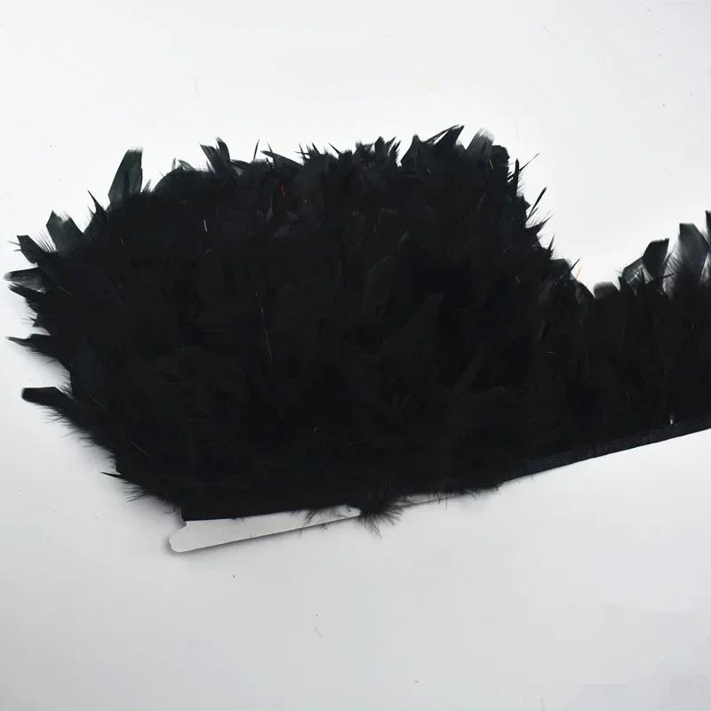 Colored Fluffy Turkey Feathers Trim Tassel Fringe Ribbon Marabou Feather Tape Boa Sewing Costume Clothing Accessories Decoration