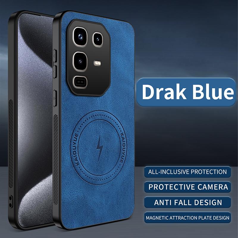 Pre Infinix Note 50 Pro Plus Puzdro Luxusná PU Koža Magnetický Magsafe Ochranný Zadný Kryt Pre Infinix Note 40 Pro Plus Škrupina