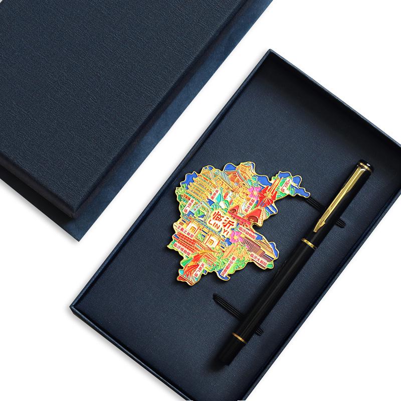 Binzhou Gelber Fluss Turm Magnet, Haifeng Pagode & Zhonghai Park. Kulturtourismus-Geschenk.