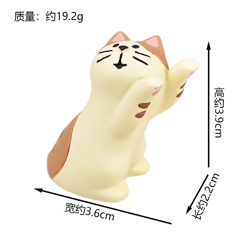 INS ZAKKA Resin Ornaments Autumn Harvest Chestnut Series Persimmon Tree Thief Cat Camera Prop Japanese Mini Home Decoration Gift
